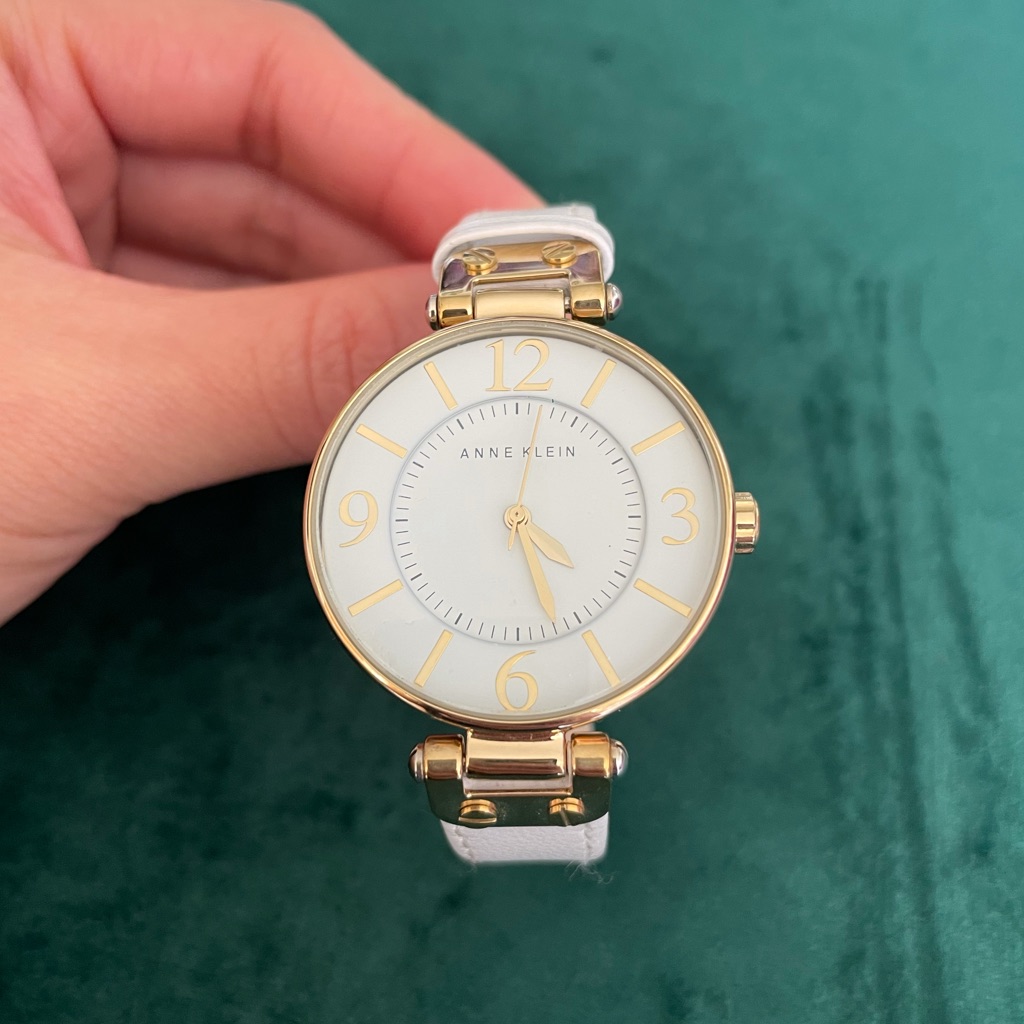 Anne Klein White/Gold Watch